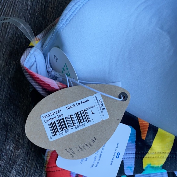 Black La Flora Leolani bikini halter top - Picture 3 of 3